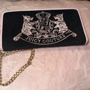 Juicy Couture black and pink Scottie dog wallet
